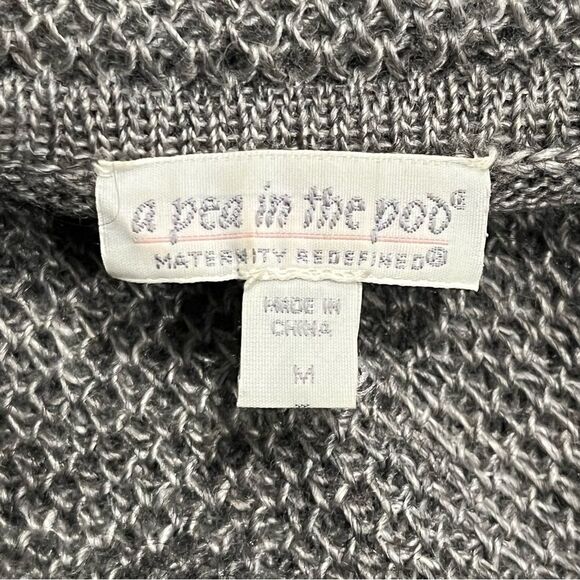 A Pea in the Pod Maternity Grey Wool Blend Cowl Neck Sweater Dress Size Medium - Picture 5 of 7
